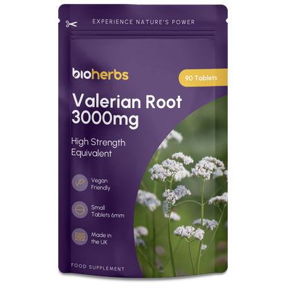 Valerian Root Tablets 3000mg – High Strength | 90 Tablets