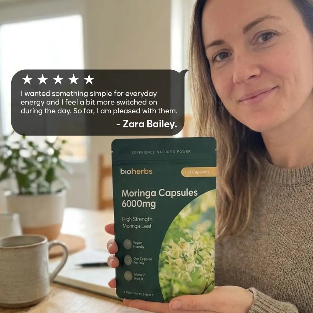Moringa Capsules 6000mg – High Strength Moringa Leaf | 120 Vegan Capsules