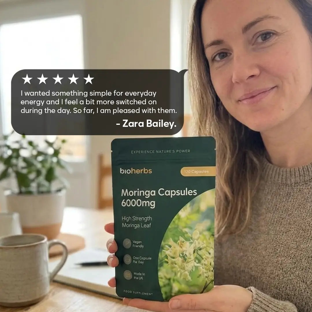 Moringa Capsules 6000mg – High Strength Moringa Leaf | 120 Vegan Capsules